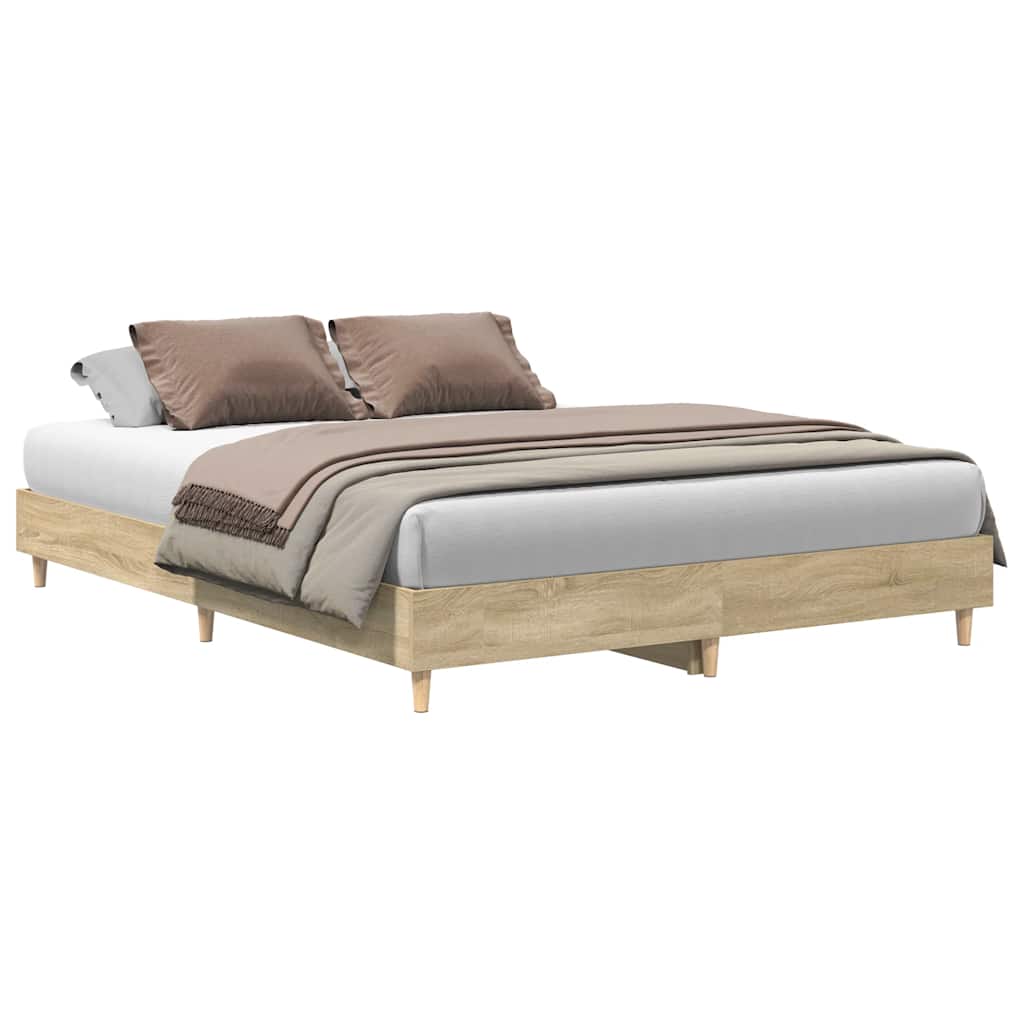 Cadre de lit sans matelas chêne sonoma 150x200 cm - XIOS
