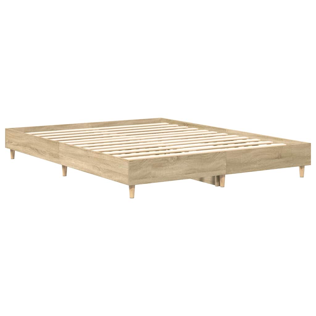 Cadre de lit sans matelas chêne sonoma 150x200 cm - XIOS