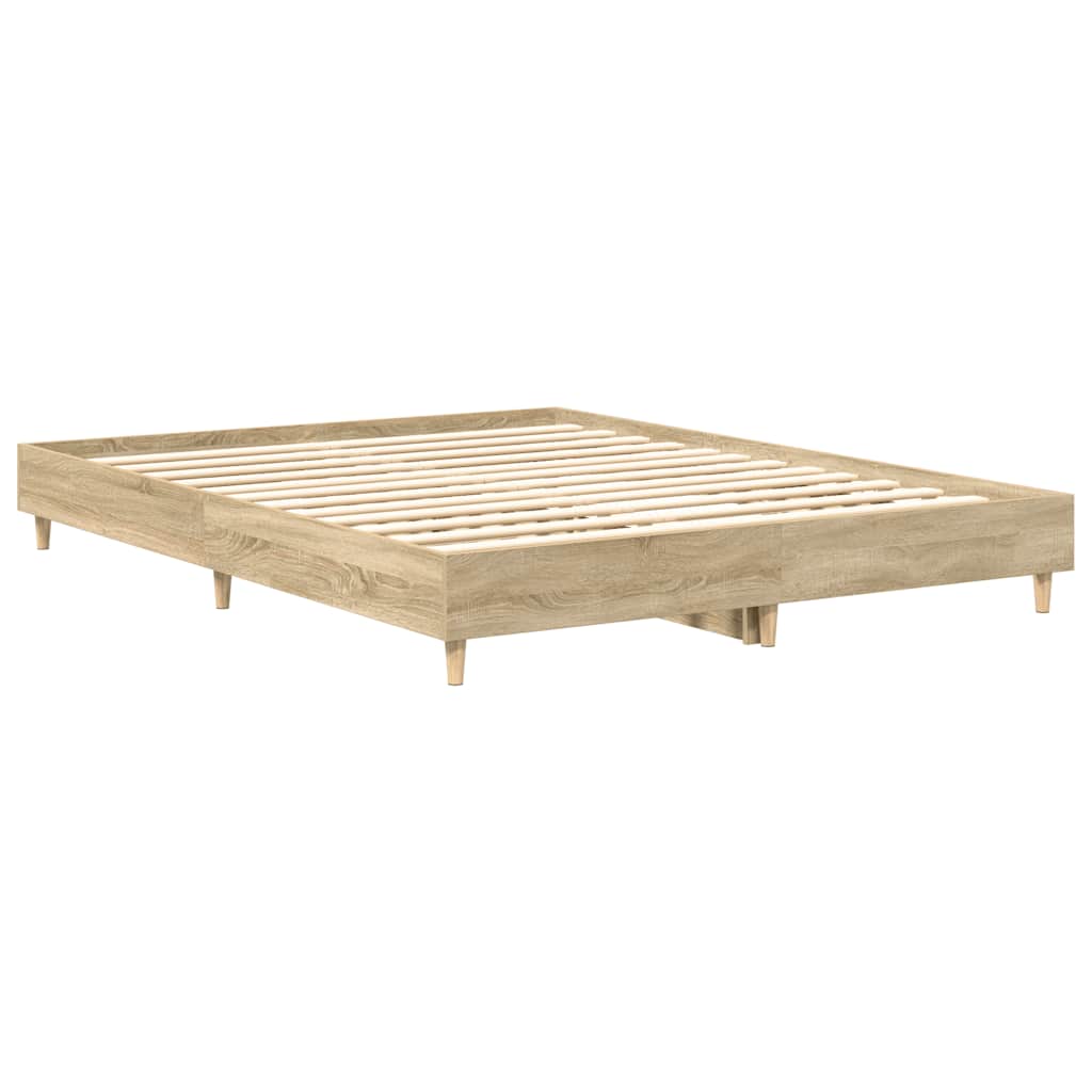 Cadre de lit sans matelas chêne sonoma 150x200 cm - XIOS