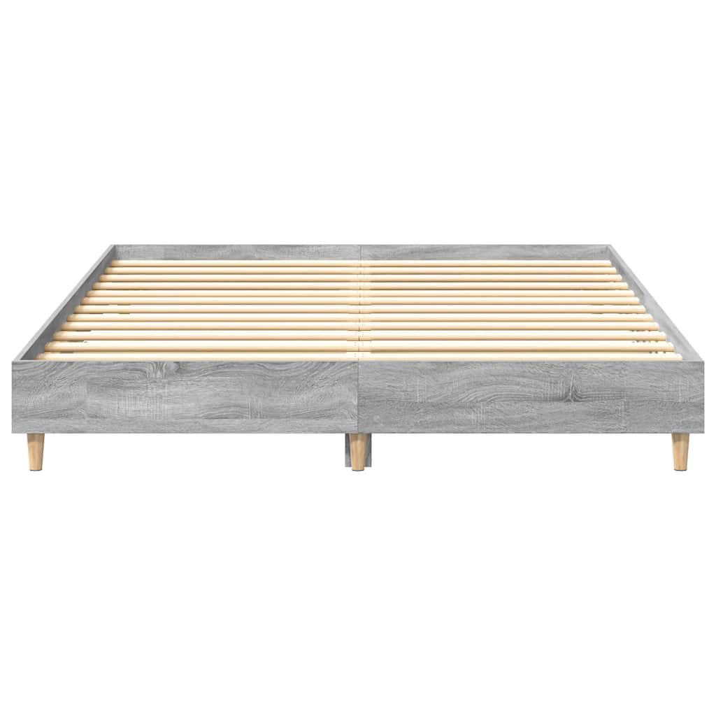 Cadre de lit sans matelas sonoma gris 150x200 cm - XIOS