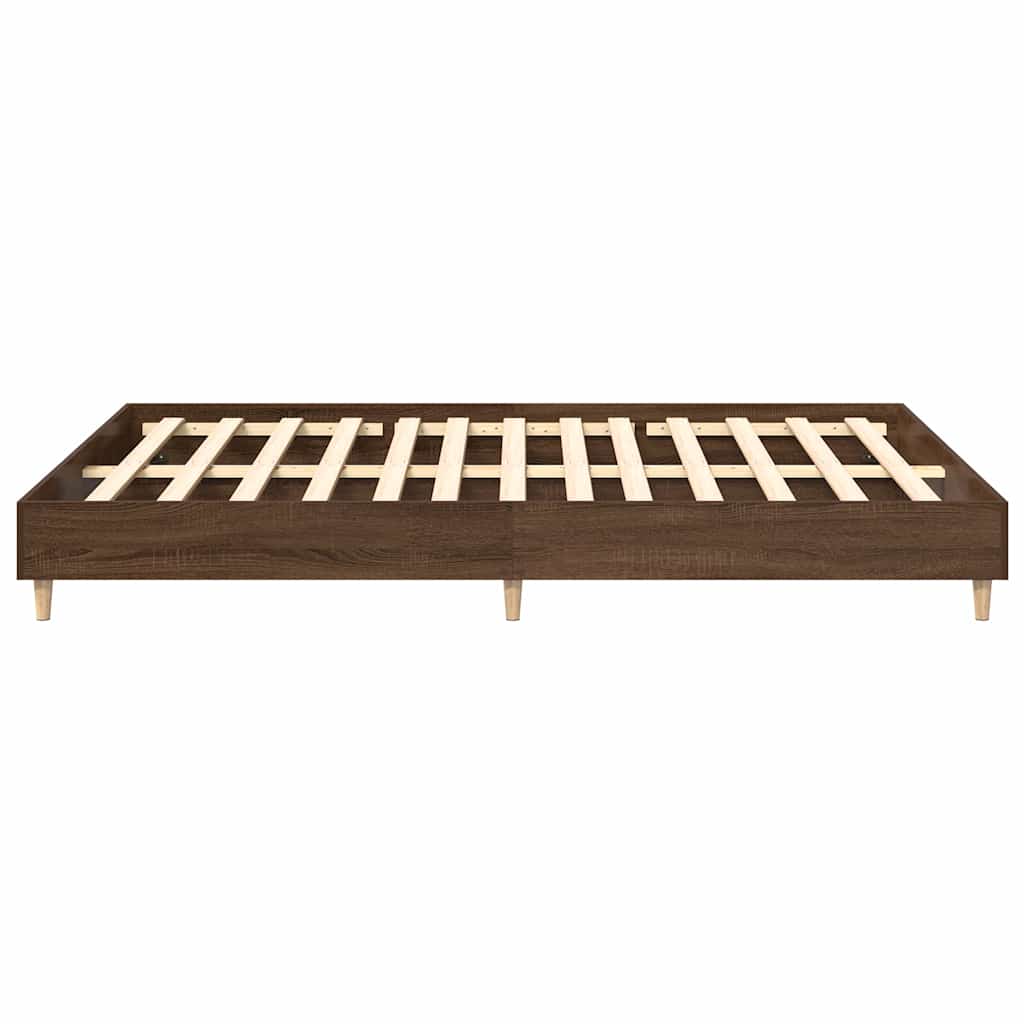 Cadre de lit sans matelas chêne marron 150x200 cm - XIOS