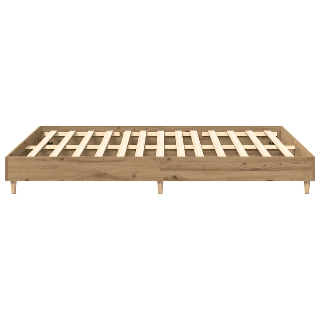 Cadre de lit sans matelas chêne artisanal 150x200 cm - XIOS