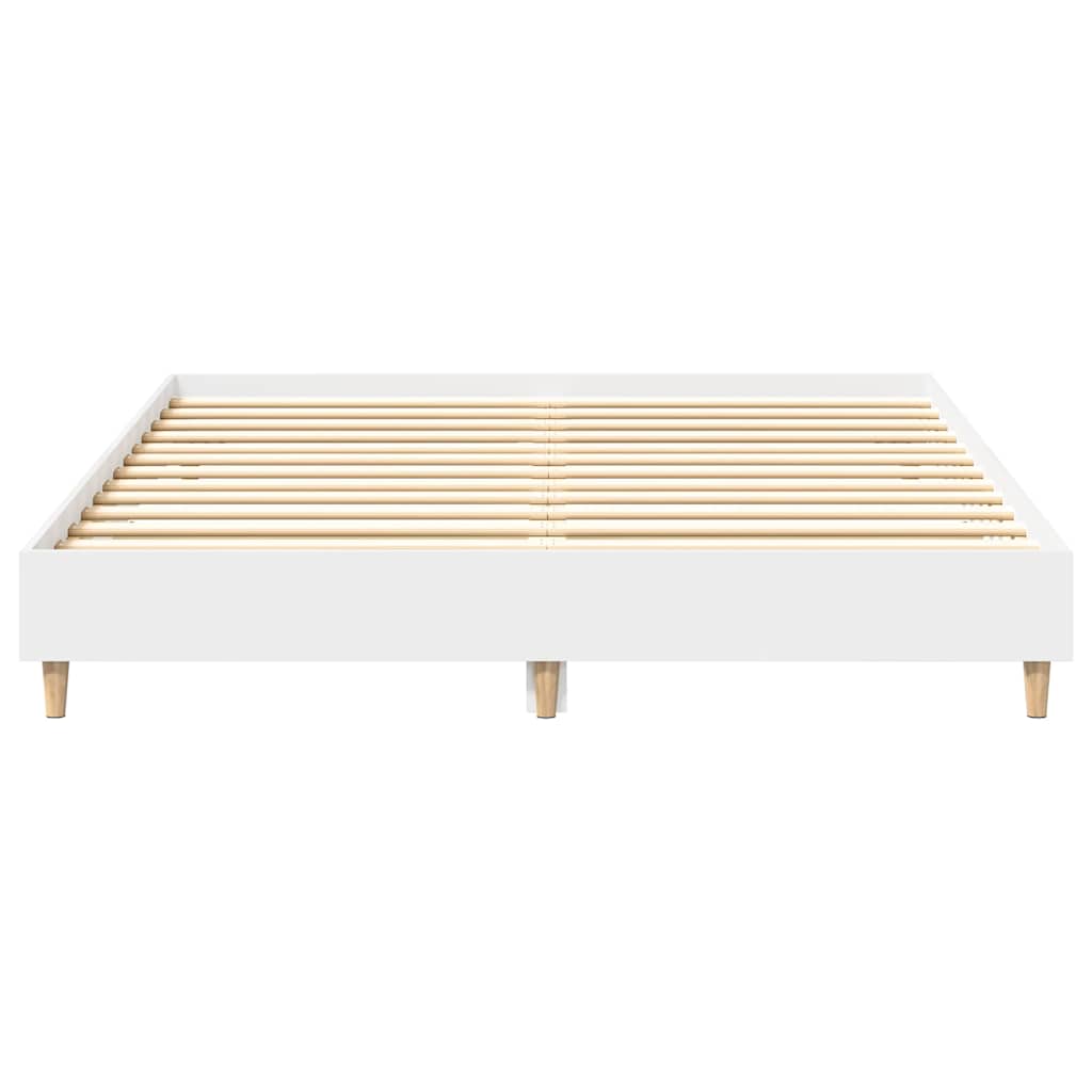 Cadre de lit sans matelas blanc 140x200 cm bois d'ingénierie - XIOS