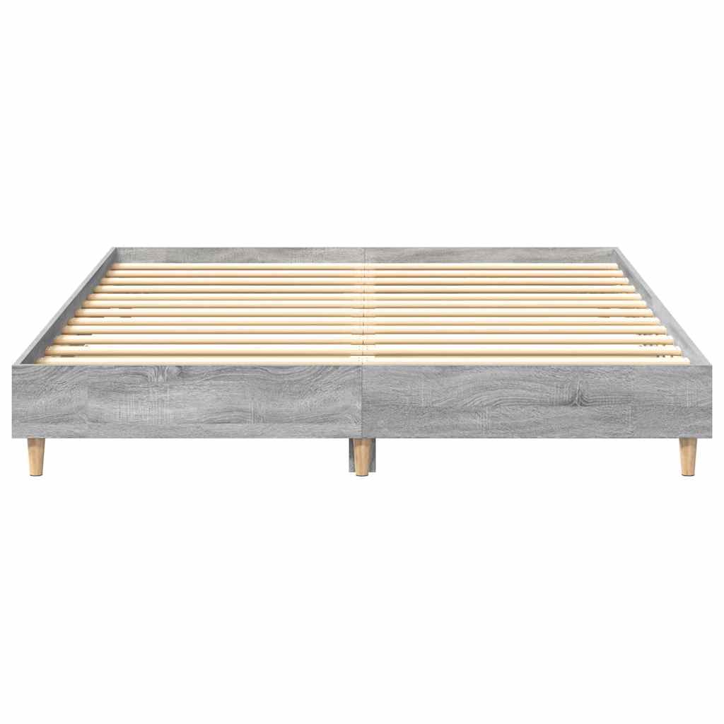 Cadre de lit sans matelas sonoma gris 140x200 cm - XIOS