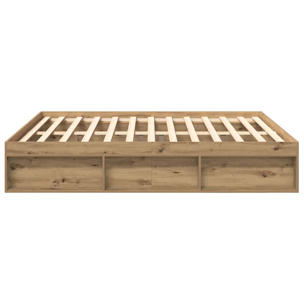 Cadre de lit sans matelas chêne artisanal 180x200 cm - XIOS