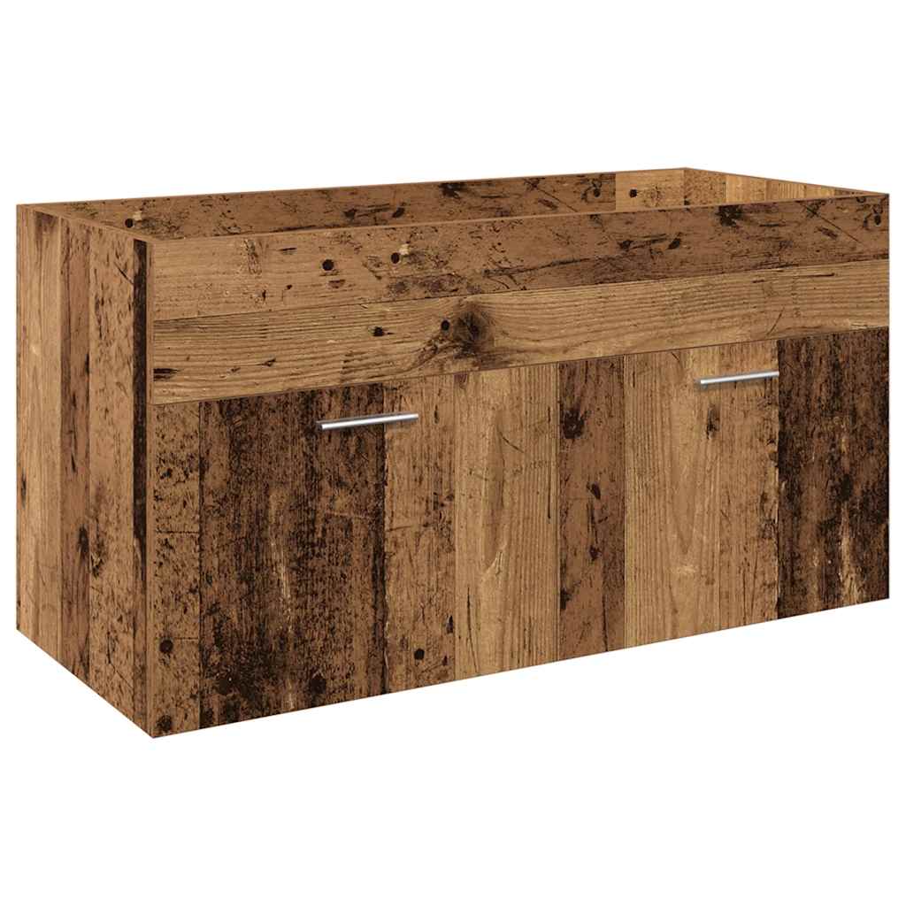 Ensemble de meubles salle de bain 3 pcs bois d'ingénierie