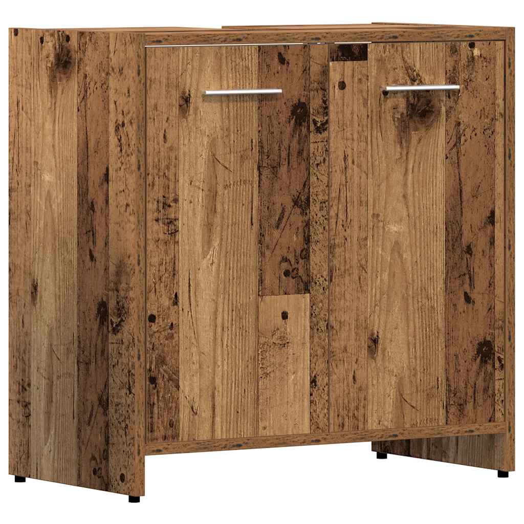 Ensemble de meubles salle de bain 4 pcs bois d'ingénierie