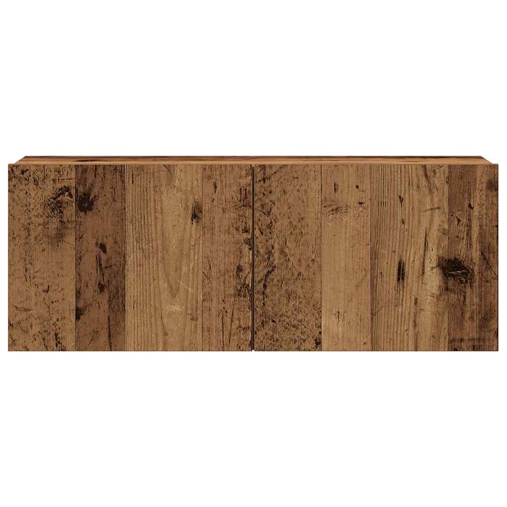 Ensemble de meuble TV mural 8 pcs vieux bois bois d'ingénierie - XIOS