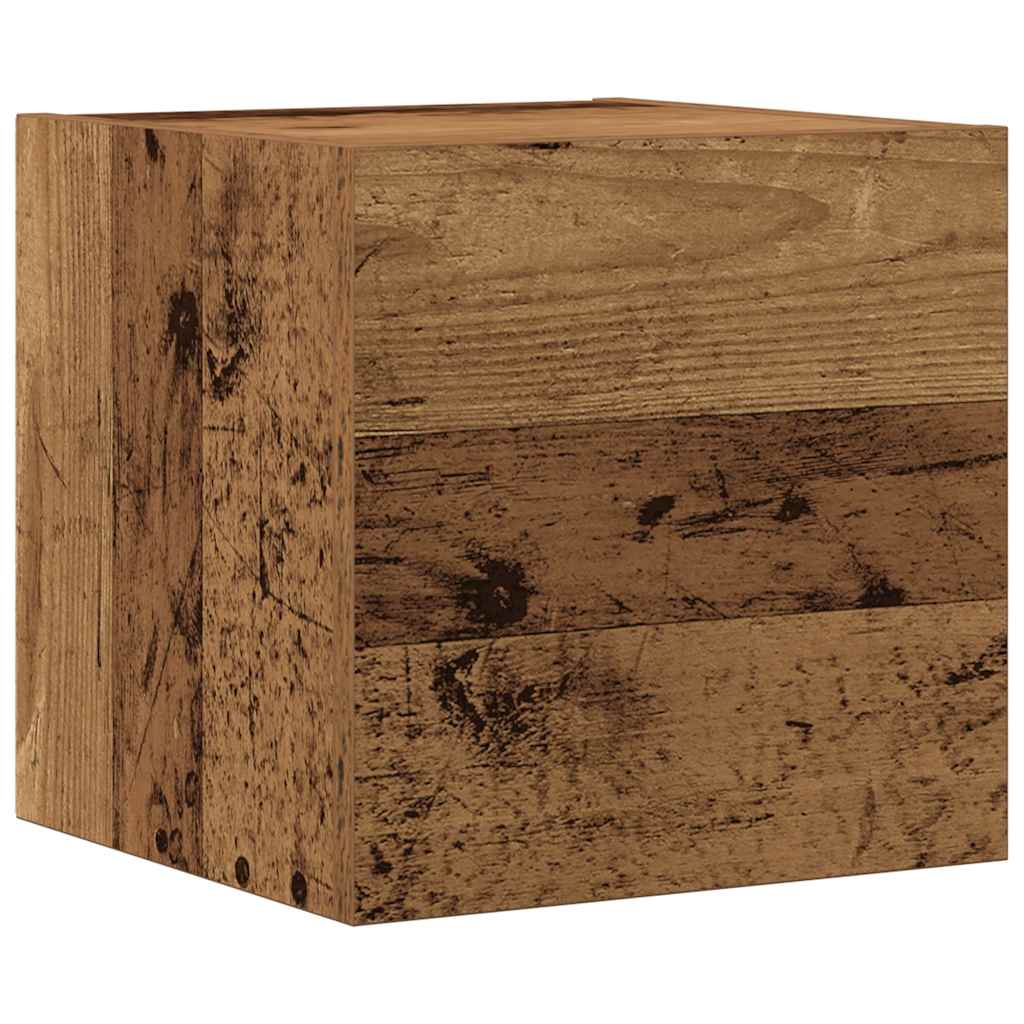 Ensemble de meuble TV mural 8 pcs vieux bois bois d'ingénierie - XIOS