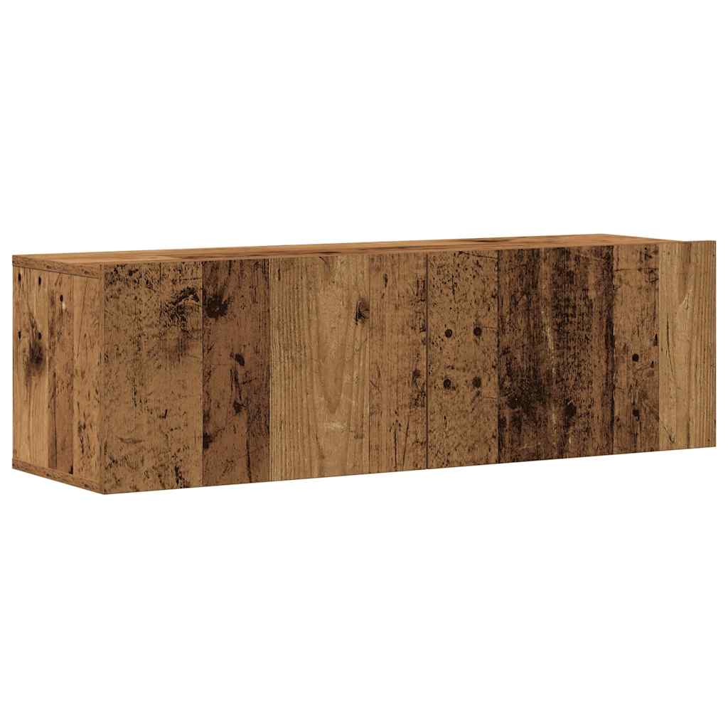 Meubles TV muraux 8 pcs vieux bois bois d'ingénierie Meubles TV vidaXL