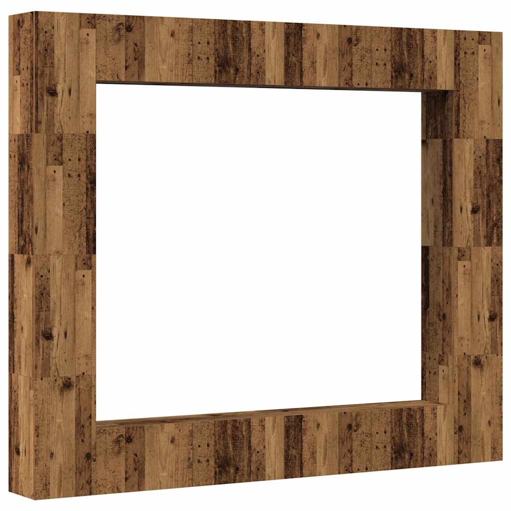 Ensemble de meuble TV mural 8 pcs vieux bois bois d'ingénierie - XIOS