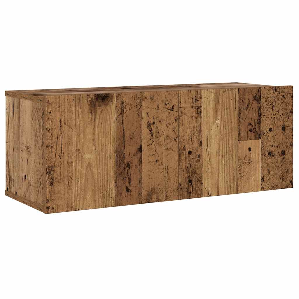 Meubles TV muraux 3 pcs vieux bois bois d'ingénierie Meubles TV vidaXL
