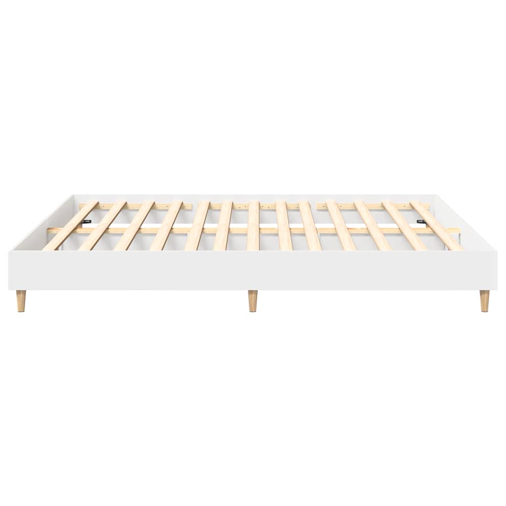 Cadre de lit sans matelas blanc 180x200 cm bois d'ingénierie - XIOS