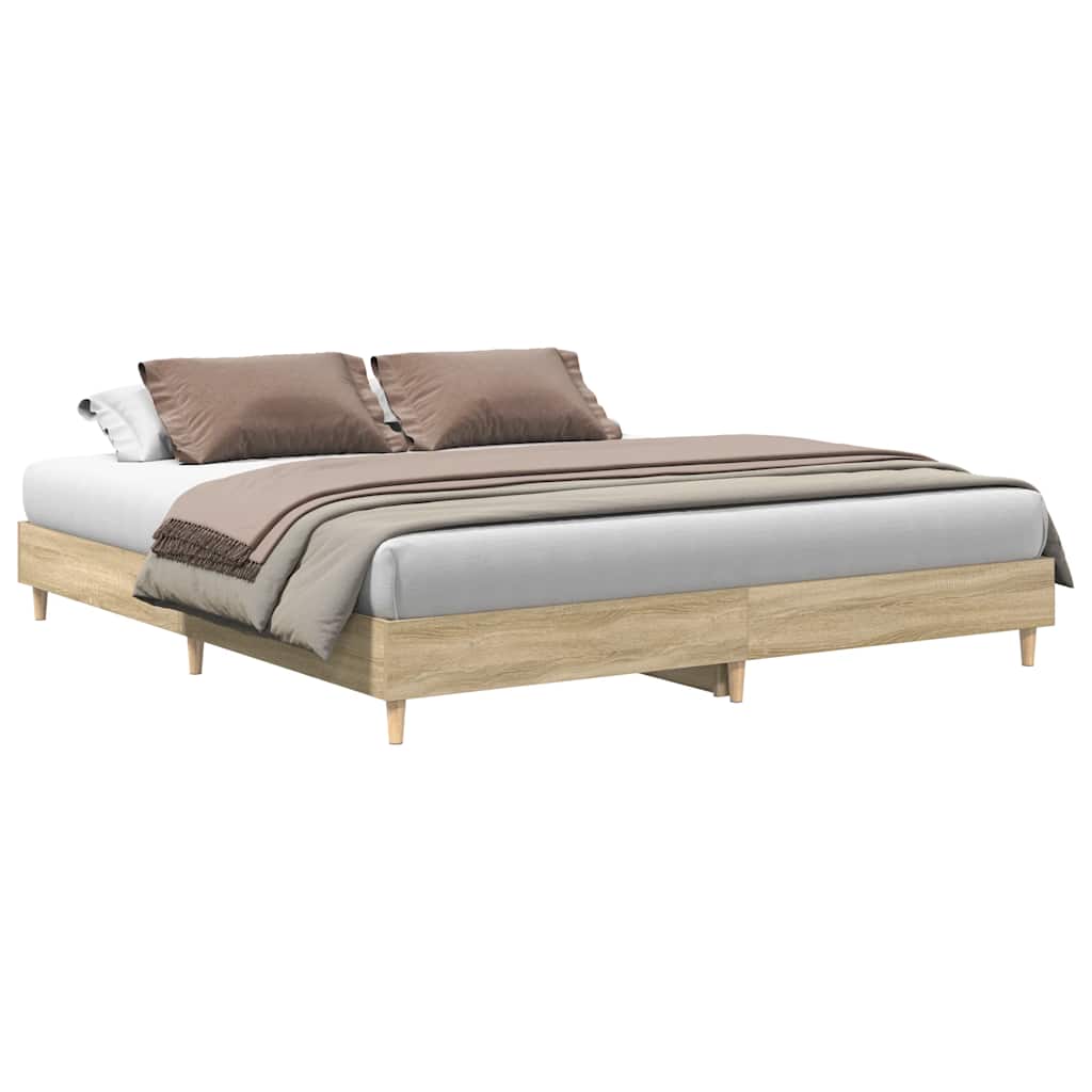 Cadre de lit sans matelas chêne sonoma 180x200 cm - XIOS