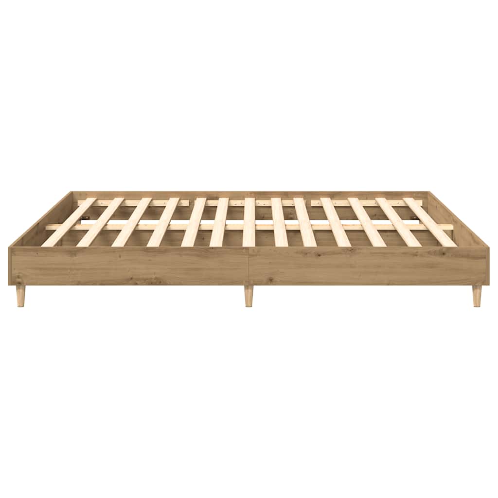 Cadre de lit sans matelas chêne artisanal 180x200 cm - XIOS