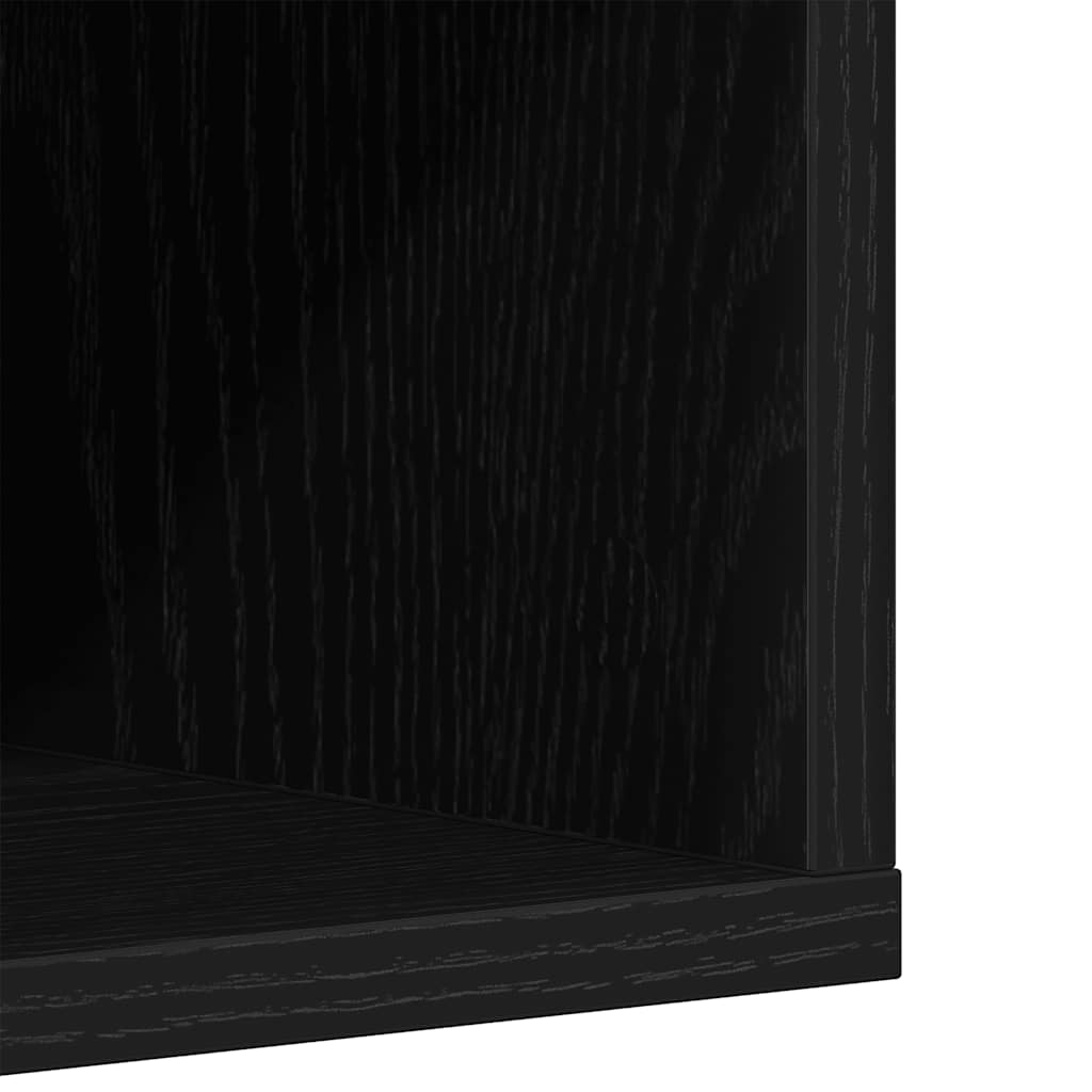 Armoire à chaussures chêne noir 54x34x183 cm bois d'ingénierie - XIOS