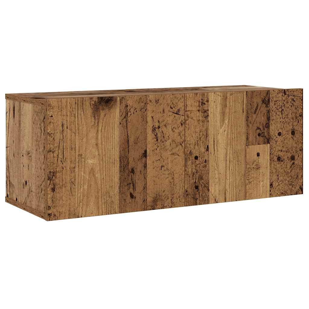 Meubles TV muraux 6 pcs vieux bois bois d'ingénierie Meubles TV vidaXL