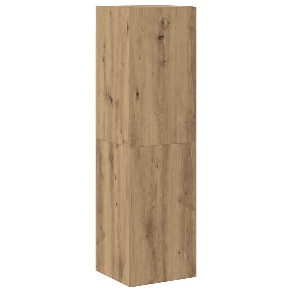 Meubles TV muraux 6 pcs chêne artisanal bois d'ingénierie - XIOS