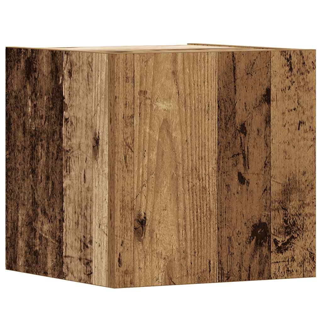 Ensemble de meuble TV mural 6 pcs vieux bois bois d'ingénierie Meubles TV vidaXL
