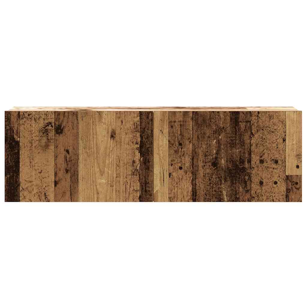 Ensemble de meuble TV mural 2 pcs vieux bois bois d'ingénierie - XIOS