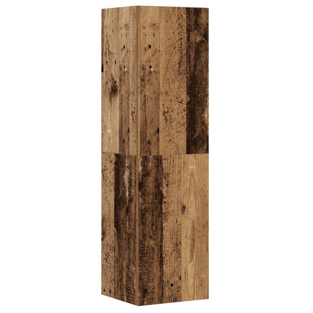 Ensemble de meuble TV mural 8 pcs vieux bois bois d'ingénierie - XIOS