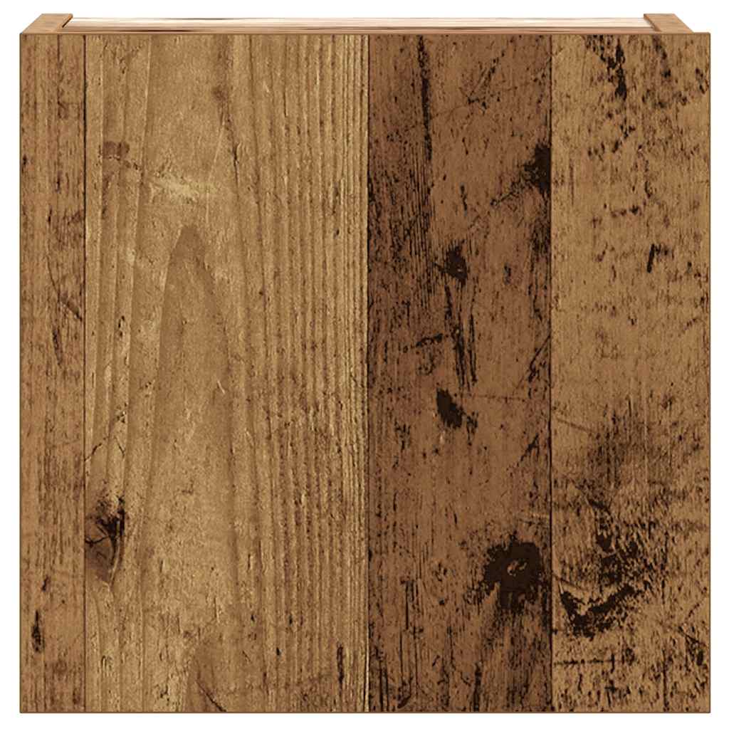 Ensemble de meuble TV mural 8 pcs vieux bois bois d'ingénierie - XIOS