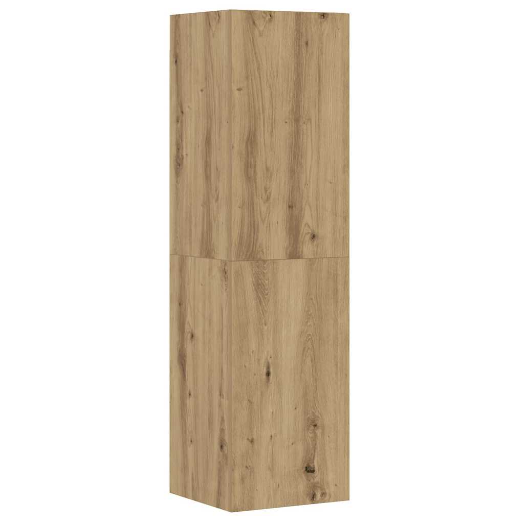 Ensemble de meuble TV mural 8 pcs chêne artisanal - XIOS