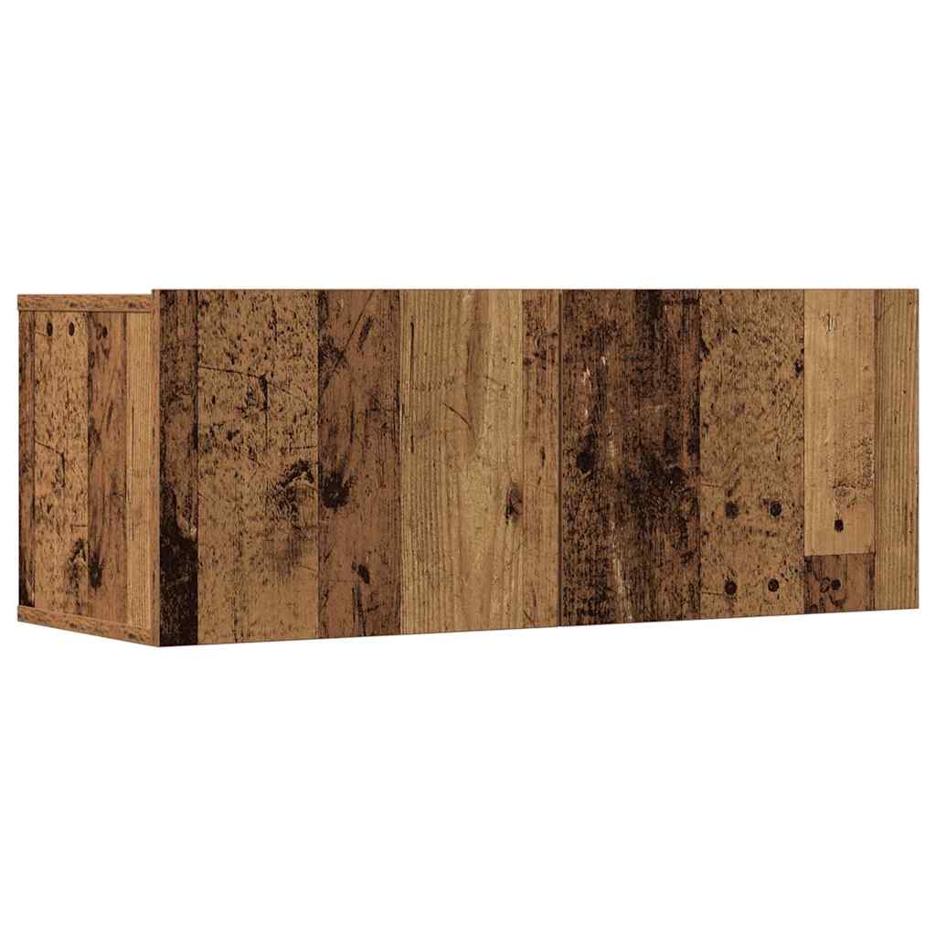 Ensemble de meuble TV mural 7 pcs vieux bois bois d'ingénierie - XIOS