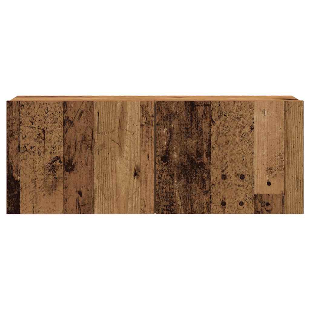 Ensemble de meuble TV mural 7 pcs vieux bois bois d'ingénierie - XIOS