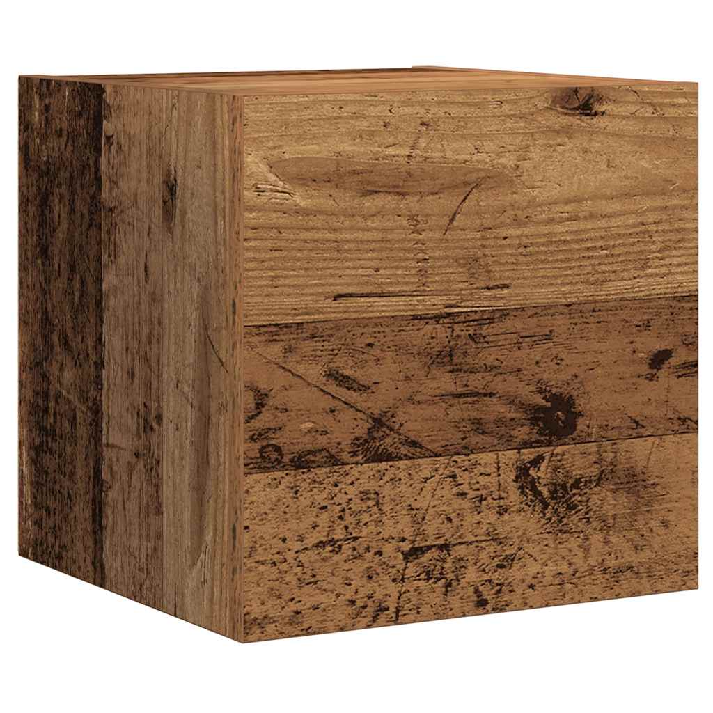 Ensemble de meuble TV mural 7 pcs vieux bois bois d'ingénierie - XIOS