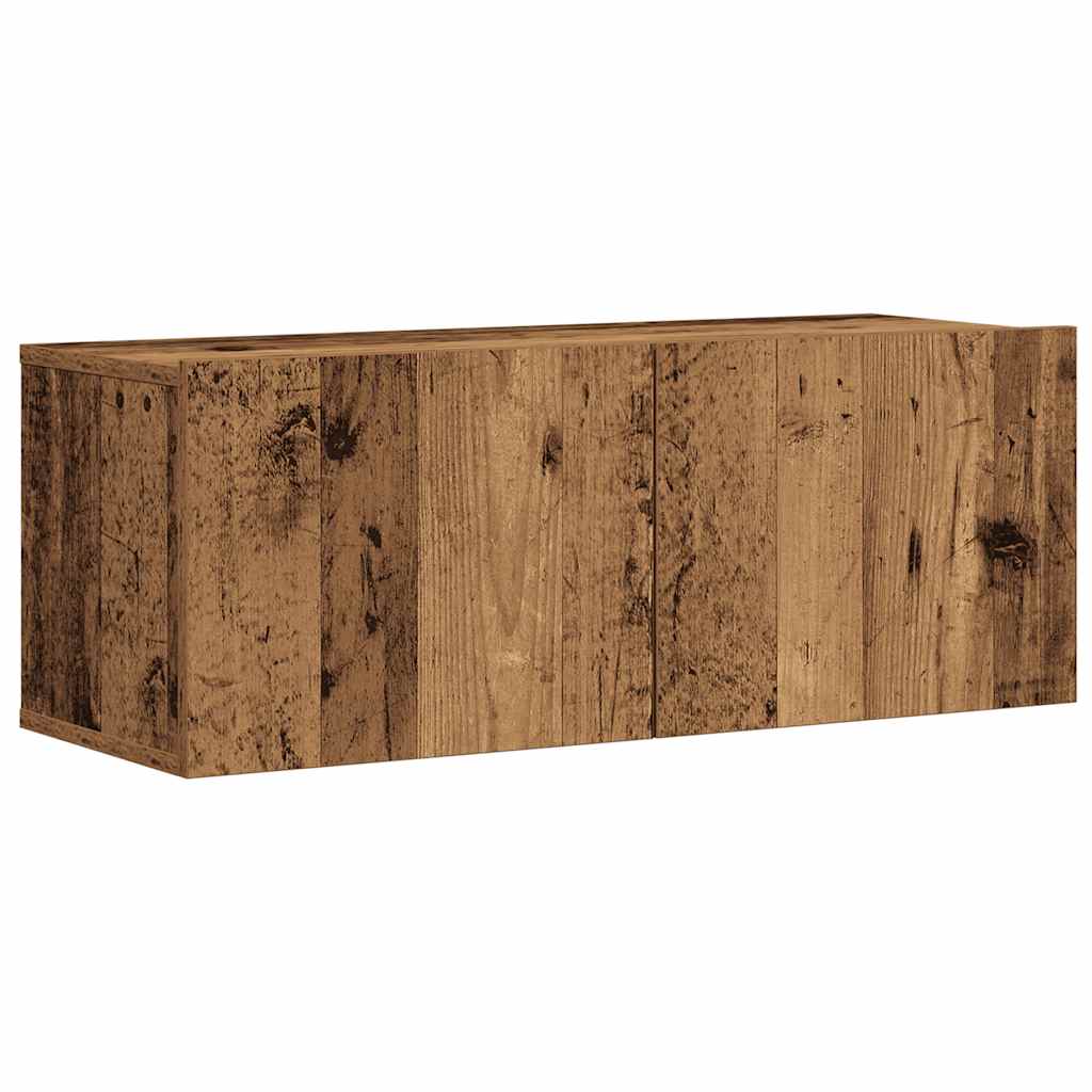 Ensemble de meuble TV mural 7 pcs vieux bois bois d'ingénierie - XIOS