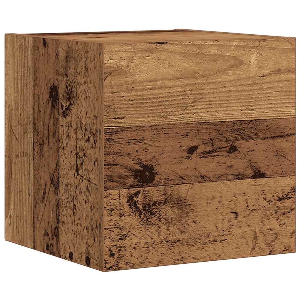 Ensemble de meuble TV mural 7 pcs vieux bois bois d'ingénierie - XIOS
