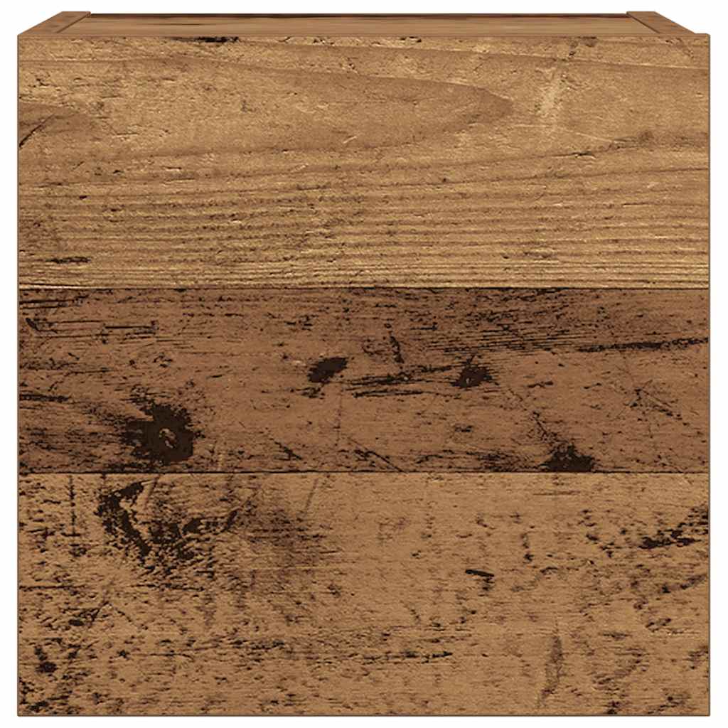 Ensemble de meuble TV mural 7 pcs vieux bois bois d'ingénierie - XIOS