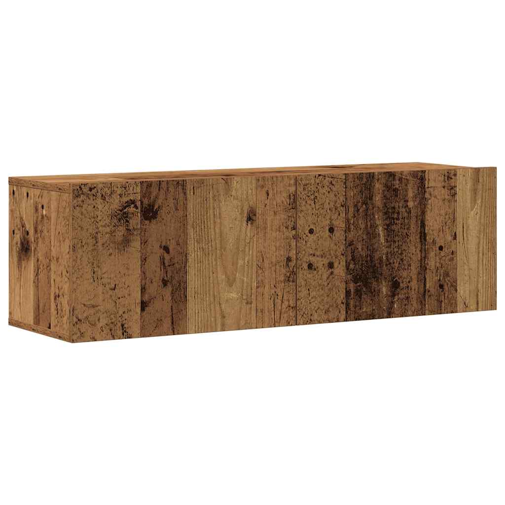 Ensemble de meuble TV mural 7 pcs vieux bois bois d'ingénierie - XIOS