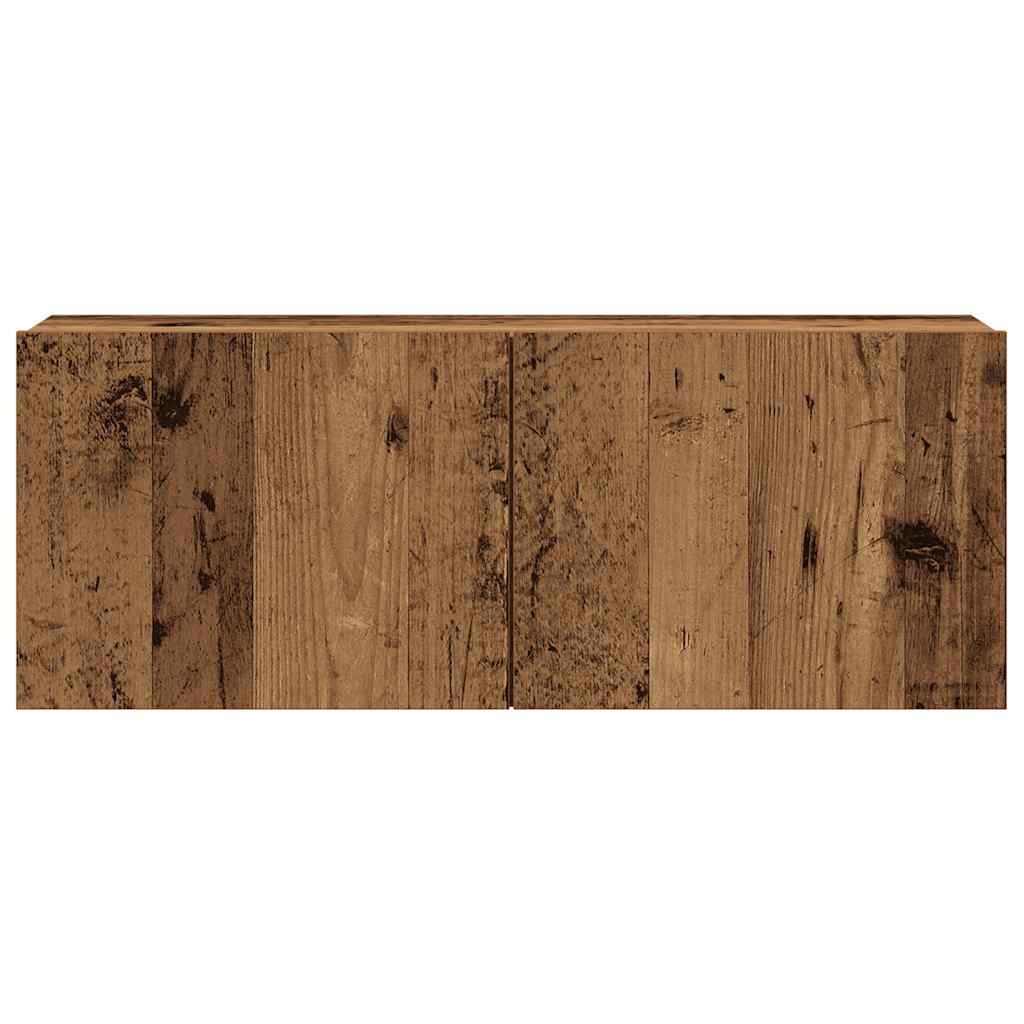 Ensemble de meuble TV mural 7 pcs vieux bois bois d'ingénierie - XIOS