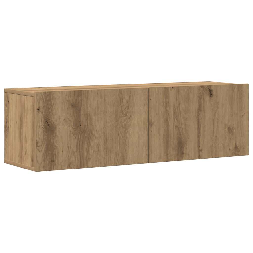Ensemble de meuble TV mural 5 pcs chêne artisanal - XIOS