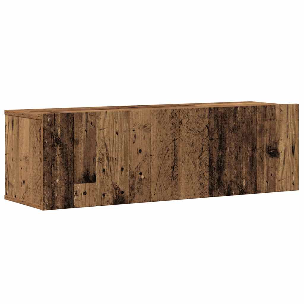 Ensemble de meuble TV mural 6 pcs vieux bois bois d'ingénierie Meubles TV vidaXL