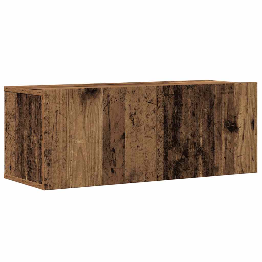 Ensemble de meuble TV mural 6 pcs vieux bois bois d'ingénierie Meubles TV vidaXL
