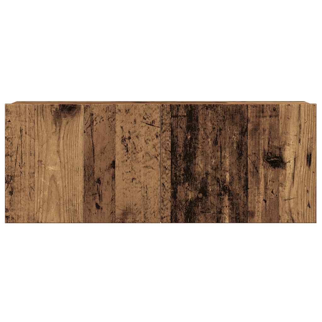 Ensemble de meuble TV mural 6 pcs vieux bois bois d'ingénierie Meubles TV vidaXL