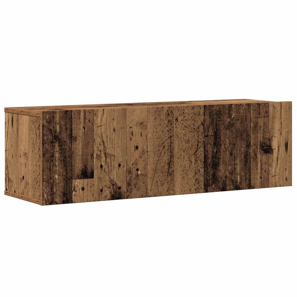 Ensemble de meuble TV mural 4 pcs vieux bois bois d'ingénierie - XIOS