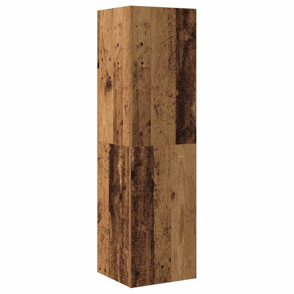 Ensemble de meuble TV mural 4 pcs vieux bois bois d'ingénierie - XIOS