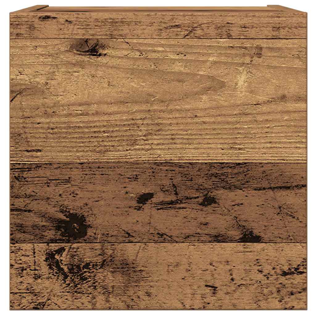 Ensemble de meuble TV mural 4 pcs vieux bois bois d'ingénierie - XIOS