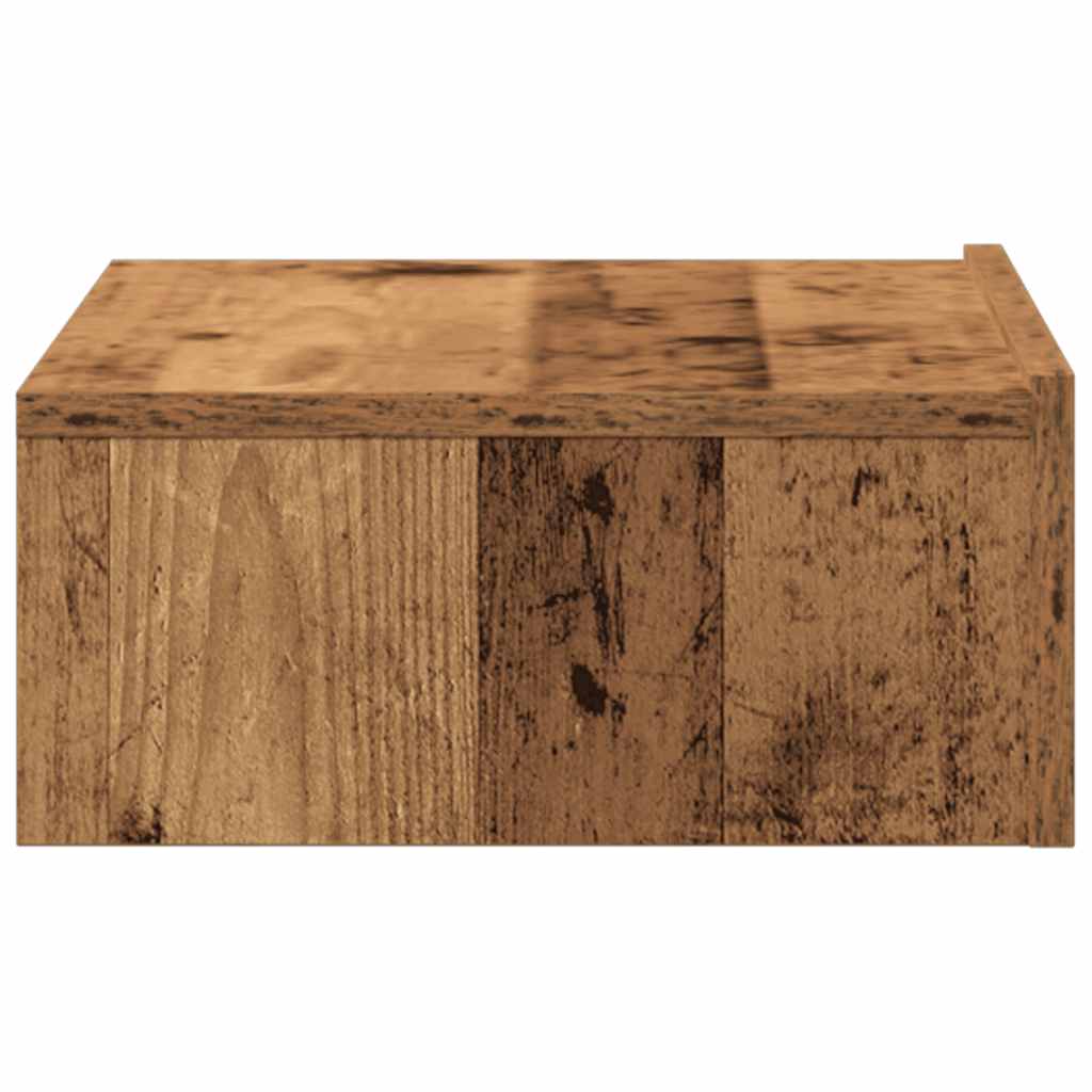 Table de chevet vieux bois 60x35 cm bois d'ingénierie - XIOS