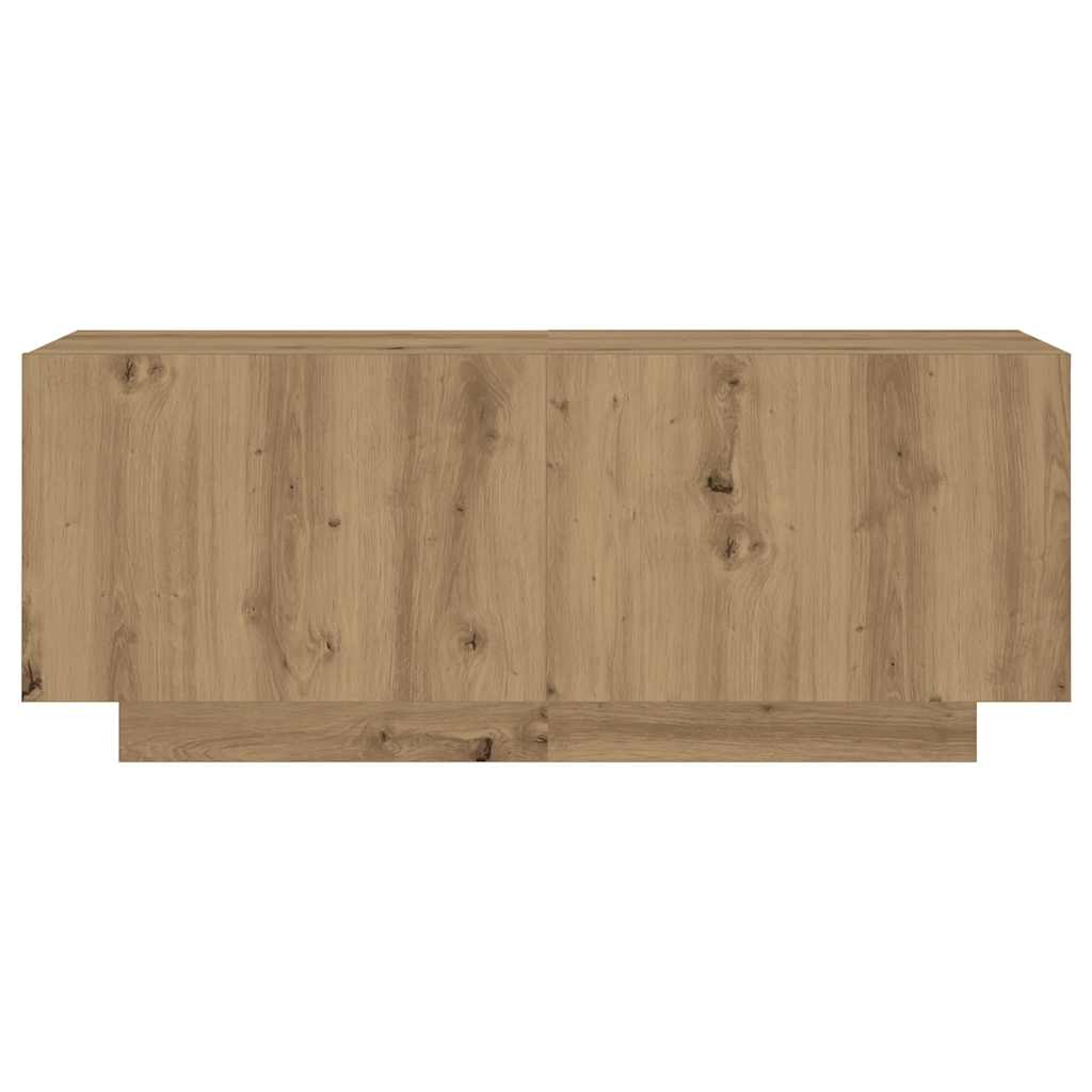 Meuble TV avec lumières LED chêne artisanal bois d'ingénierie - XIOS