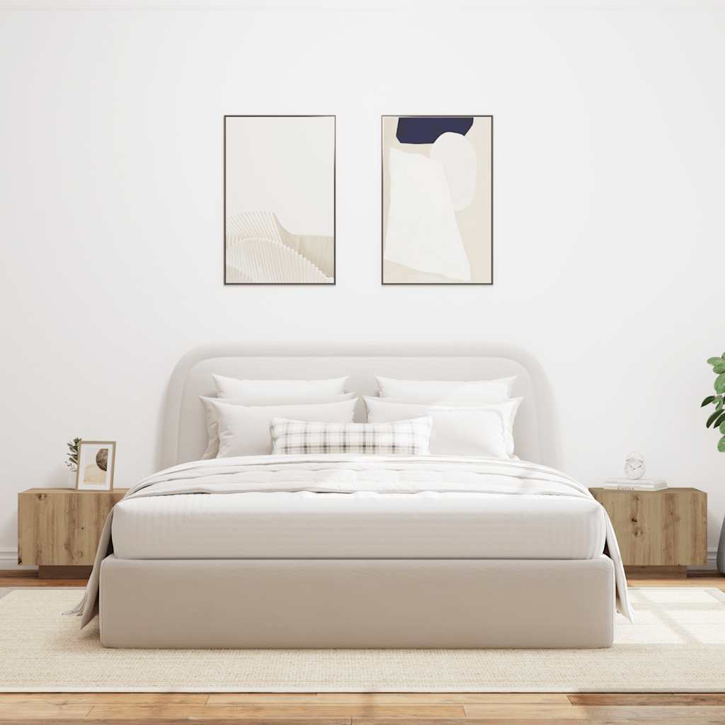 Table de chevet chêne artisanal 100x35x40 cm bois d’ingénierie - XIOS