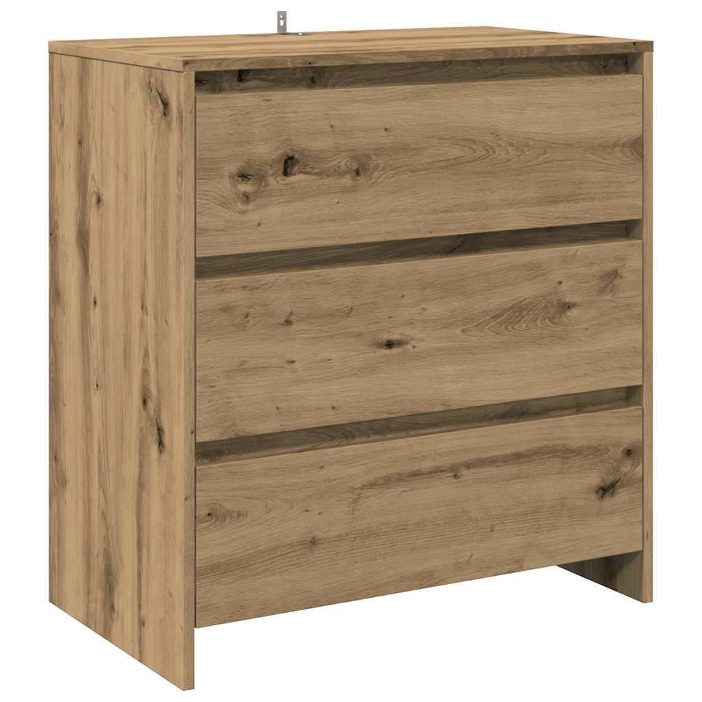 Buffet 2 pcs chêne artisanal bois d'ingénierie - XIOS