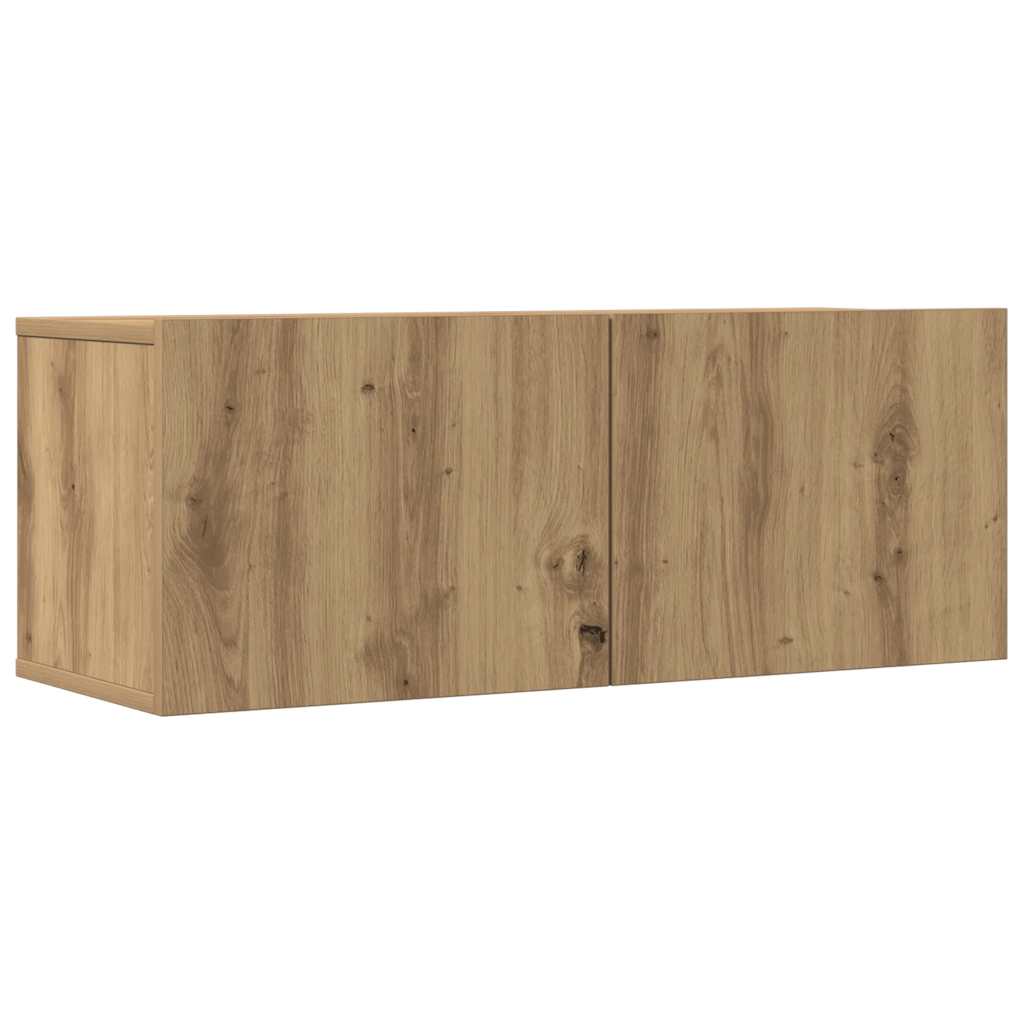 Ensemble de meuble TV mural 5 pcs chêne artisanal - XIOS