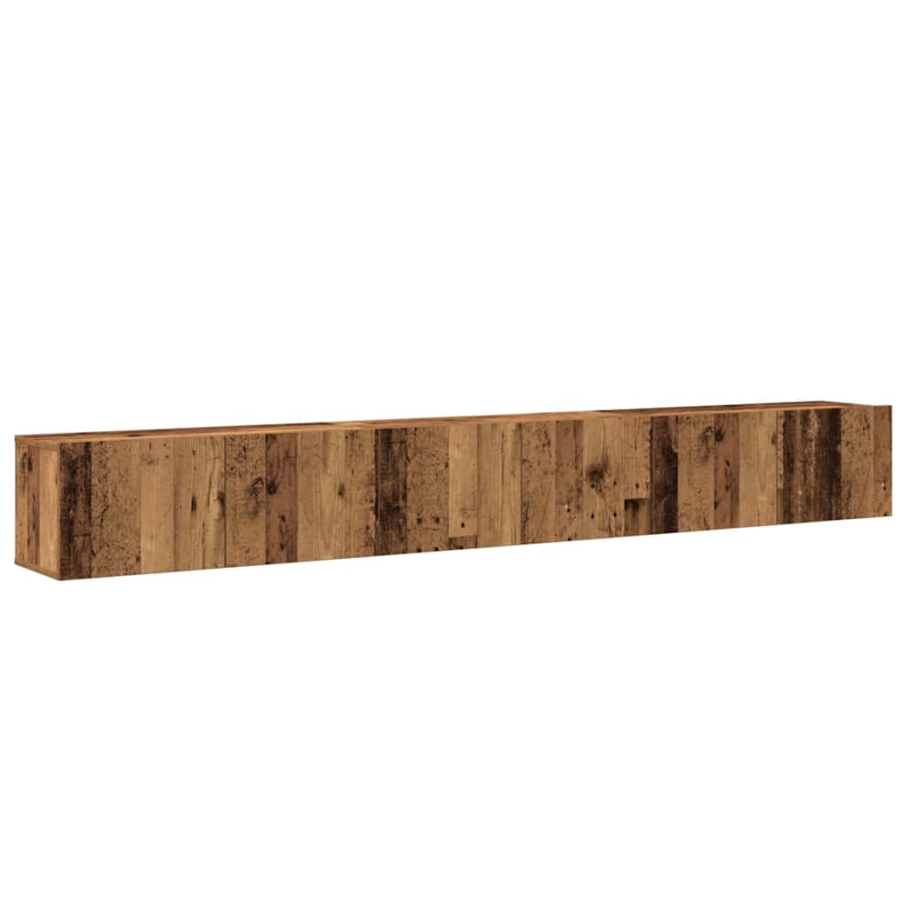 Ensemble de meuble TV mural 3 pcs vieux bois bois d'ingénierie - XIOS
