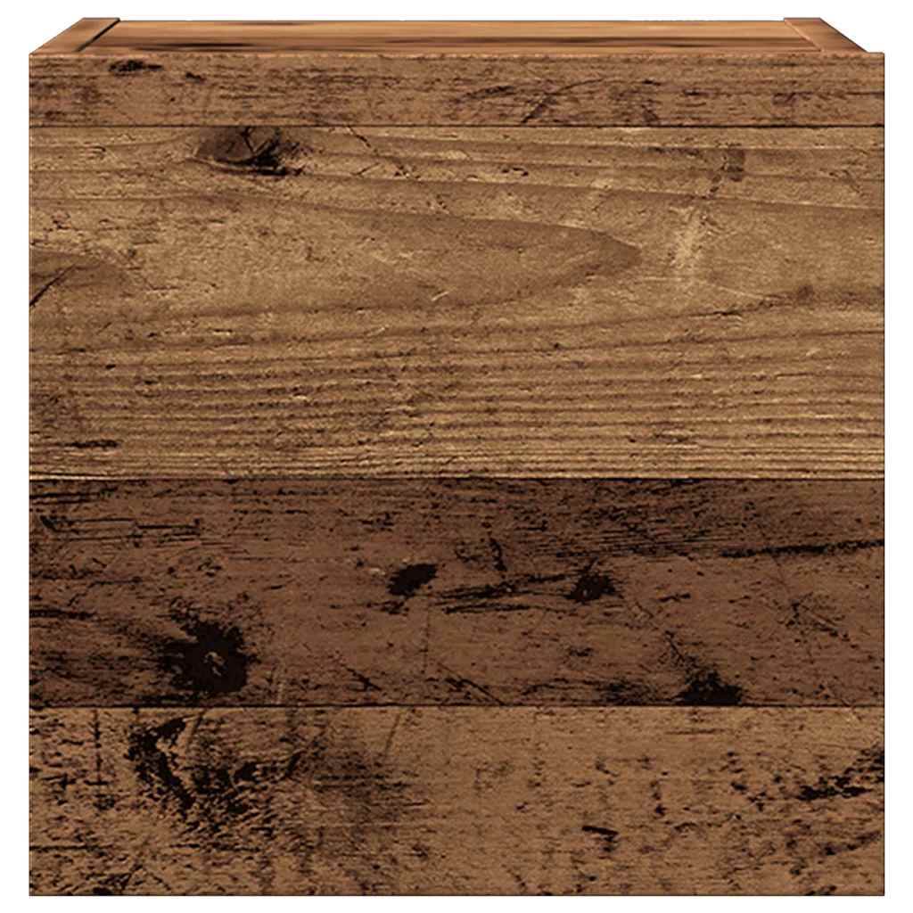 Ensemble de meuble TV mural 7 pcs vieux bois bois d'ingénierie - XIOS