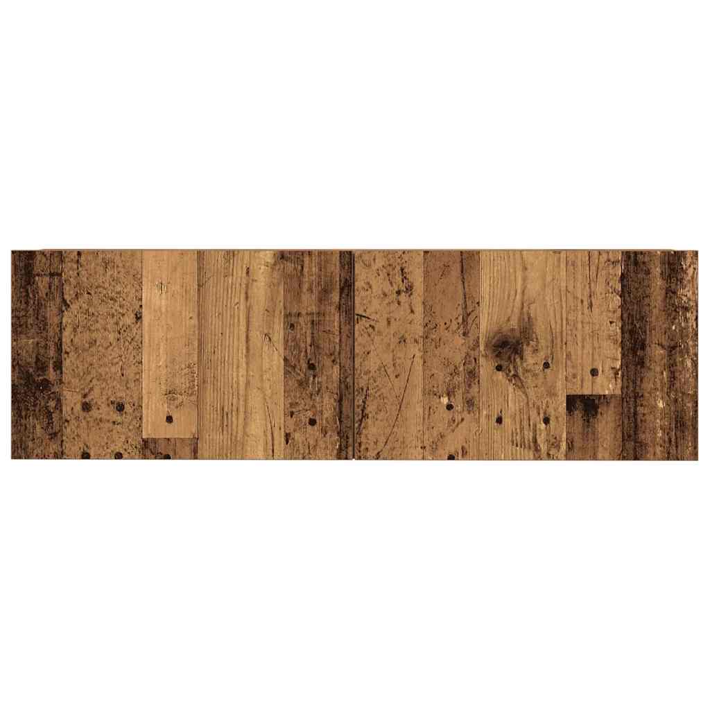 Ensemble de meuble TV mural 7 pcs vieux bois bois d'ingénierie - XIOS